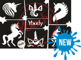 Ybody A5 stencil unicorn