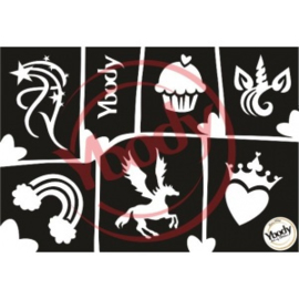 Ybody A5 stencil Magical