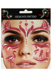 gezicht stickers Flamingo