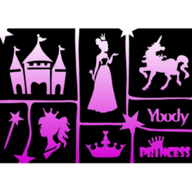 Ybody A5 stencil Princess