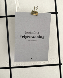 Kaart 'Gefeliciteerd eigenwoning'