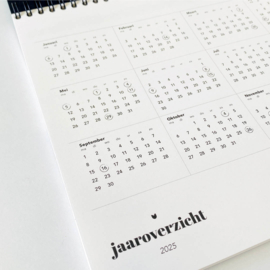 Weekkalender 'Happy New Week' 2025