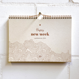 Weekkalender 'Happy New Week' 2024