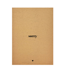 Kaart 'Sorry'