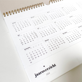 Weekkalender 'Happy New Week' 2024