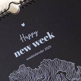 Weekkalender 'Happy New Week' 2025