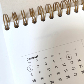 Weekkalender 'Happy New Week' 2024