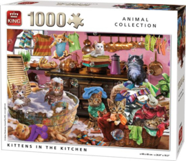 King Animal Collection - Kittens in the Kitchen - 1000 Stukjes