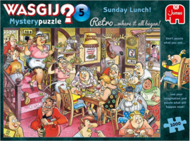 Wasgij Retro Mystery 5 Puzzel - Zondagse Lunch! - 1000 Stukjes