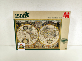 Jumbo Puzzel - World Map From 1630 - 1500 Stukjes
