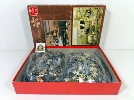Jumbo Cornelis Jetses Puzzel - Wat doet poes? & In de weide - 2 x 1000 Stukjes