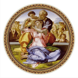 Michelangelo Buonarroti, Tondo Doni - D-Toys High Quality Ronde Puzzel - 525 Stukjes