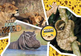 National Geographic Wildlife Puzzel - Clementoni Supercolor - 104 Stukjes