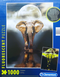 Clementoni Fluorescerende Puzzel - The Elephant - 1000 Stukjes