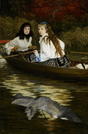 James Tissot, On the Thames, A Heron - D-Toys High Quality Puzzel - 1000 Stukjes