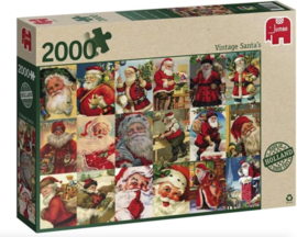 Vintage Santa's - Jumbo Puzzel - 2000 Stukjes