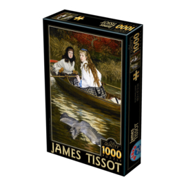 James Tissot, On the Thames, A Heron - D-Toys High Quality Puzzel - 1000 Stukjes