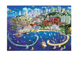 San Francisco Bay - Trefl Premium Quality Puzzel - 2000 Stukjes