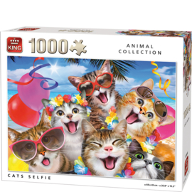 Cats Selfie - King Animal Collection - 1000 Stukjes