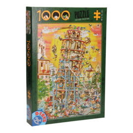 Toren van Pisa - D-Toys Cartoon Collection - 1000 Stukjes