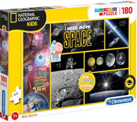 National Geographic Kids - I NEED MORE SPACE - Clementoni Supercolor Puzzel - 180 Stukjes
