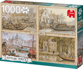 Jumbo Anton Pieck Puzzel - Boten in de Gracht - 1000 Stukjes
