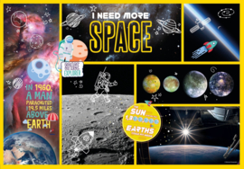 National Geographic Kids - I NEED MORE SPACE - Clementoni Supercolor Puzzel - 180 Stukjes