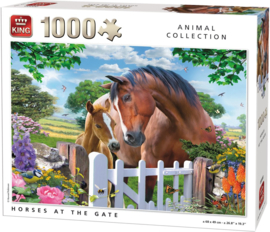 Horses at the Gate - King Animal Collection - 1000 Stukjes