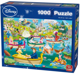 Plezier op het water - King Disney Princess Puzzel - 1000 Stukjes