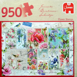 Jumbo Puzzel - Janneke Brinkman-Salentijn - Flower Stamps - 950 Stukjes