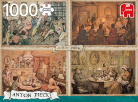 Jumbo Anton Pieck Puzzel - Vermaak in de Woonkamer - 1000 Stukjes