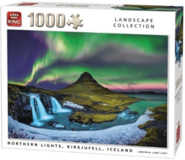 Northern Lights, Kirkjufell, Iceland - King Landscape Collection - 1000 Stukjes
