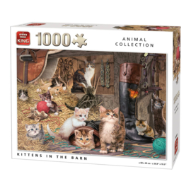 Kittens In The Barn - King Animal Collection - 1000 Stukjes