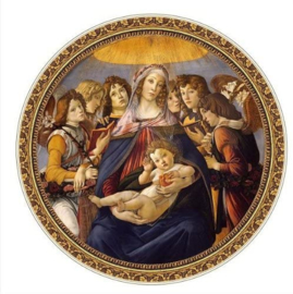 Sandro Botticelli, Madonna della Melagrana - D-Toys High Quality Ronde Puzzel - 525 Stukjes