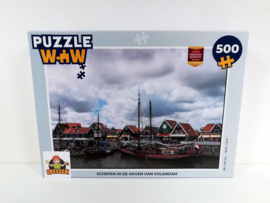 PuzzleWow Puzzel - Schepen in de Haven van Volendam - 500 Stukjes