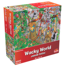 Goliath Wacky World Puzzel - Medieval Castle - 1000 Stukjes