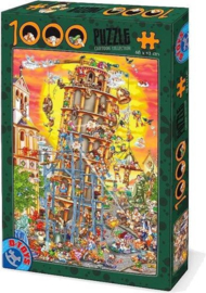 Toren van Pisa - D-Toys Cartoon Collection - 1000 Stukjes