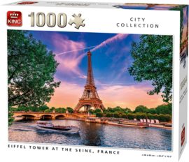 Eiffel Tower At The Seine, France - King City Collection - 1000 Stukjes
