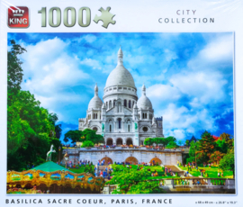 King City Collection Puzzel - Basilica Sacre Coeur, Paris, France - 1000 Stukjes