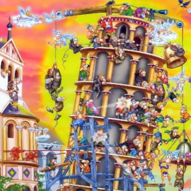 Toren van Pisa - D-Toys Cartoon Collection - 1000 Stukjes