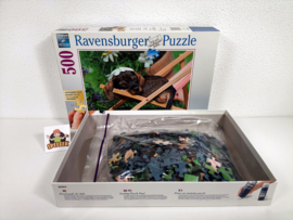 Ravensburger Grotere Stukjes Puzzel - Schattige Teckel - 500 Stukjes