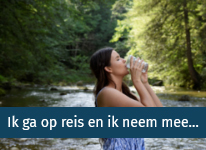 Artikel Ik ga op reis en ik neem mee... - drinkwaterfilters voor op reis - drink gezond en zuiver water - op de camping, in uw vakantiehuis, in de camper