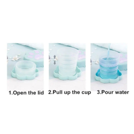 Paw Foldable Travel Cup - Purple - 130 ml