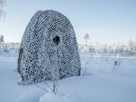 Siatka kamuflażowa 3, biały/szary, 2,4 x 3 m, lekka