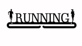 Running man and girl front