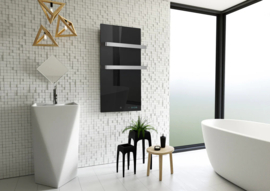 Zwart Glas Infrarood Handdoekdroger TF-LB800 / 55 x 115 cm