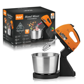 RAF - Handmixer met mengkom 2 liter- Oranje