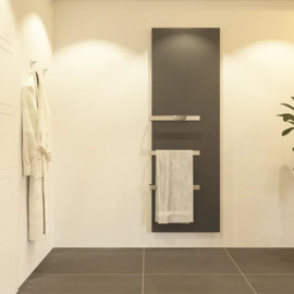 Grafiet/ antraciet - Welltherm Dual-zone handdoekdroger BPMG serie