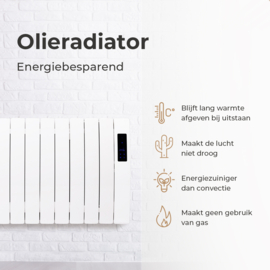 SYLRO® -OLIERADIATOR-1200W-WIT-WIFI