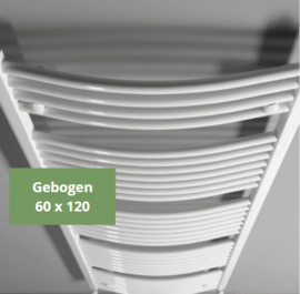 SYLRO® 60 x 120CM GIBRALTAR-GEBOGEN BADKAMER RADIATOR WIT MET WIFI